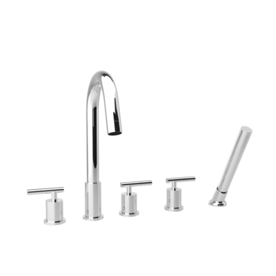 Artos F502-10 - Opera 5-Hole Deck Mount Tub Filler - Stellar Hardware and Bath 