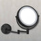 Glimmer Double Face Round LED 3x Magnifying Mirror, Hardwired - Stellar Hardware and Bath 