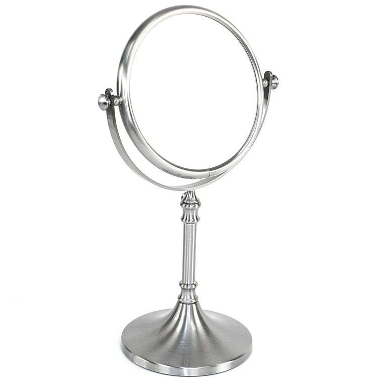 Stand Mirrors Free Standing Brass Mirror With 3x, 5x Magnification - Stellar Hardware and Bath 