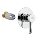 Jazz Built-In Shower Mixer With Single Lever and Deluxe Flange - Stellar Hardware and Bath 