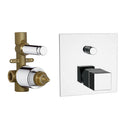 Qubika Thermal Built in Thermostatic Bath Shower Mixer In Chrome - Stellar Hardware and Bath 