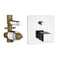 Qubika Thermal Built in Thermostatic Bath Shower Mixer In Chrome - Stellar Hardware and Bath 