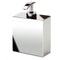 Box Metal Lineal Box Shaped Chrome, Gold Finish, or Satin Nickel Wall Mounted Soap Dispenser - Stellar Hardware and Bath 