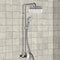 Winner Chrome Exposed Pipe Shower System with 10" Rain Shower Head and Hand Shower - Stellar Hardware and Bath 