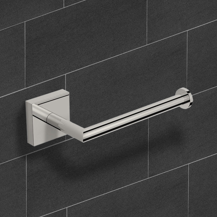 Nice Hotel Satin Nickel Toilet Paper Holder - Stellar Hardware and Bath 