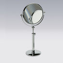 Stand Mirrors Tall Pedestal Double Face Brass 3x, 5x, 5xop, or 7x Magnifying Mirror - Stellar Hardware and Bath 