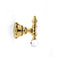 Smart Light Gold Brass Robe Hook with Crystal - Stellar Hardware and Bath 