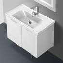 31 Inch Wall Mount Larch Canapa Vanity Cabinet With Fitted Sink - Stellar Hardware and Bath 