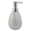 Astrid Silver Soap Dispenser Made From Pottery - Stellar Hardware and Bath 