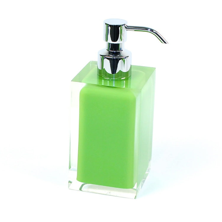 Rainbow Square Orange Countertop Soap Dispenser - Stellar Hardware and Bath 