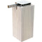 Papiro White Square Tall Soap Dispenser in Wood - Stellar Hardware and Bath 