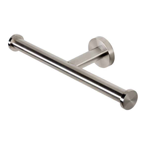 Nemox Stainless Satin Stainless Steel Spare Double Toilet Roll Holder - Stellar Hardware and Bath 