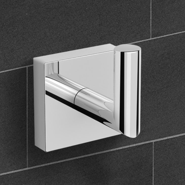 Nice Hotel Satin Nickel Bathroom Hook - Stellar Hardware and Bath 