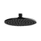 Water Therapy Matte Black 8" Minimalist Flat Plated Shower Head With Jets - Stellar Hardware and Bath 