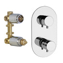 Minimal Thermal Thermostatic Two Way Shower Diverter - Stellar Hardware and Bath 