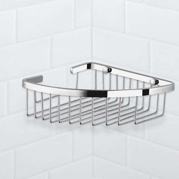 General Hotel Chrome Corner Wire Shower Basket - Stellar Hardware and Bath 