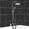 Elegance Chrome Exposed Pipe Tub and Shower System with 8" Rain Shower Head and Hand Shower - Stellar Hardware and Bath 