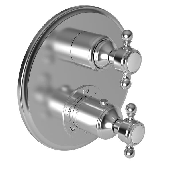 Newport Brass Chesterfield 3-1033TR 1/2" Round Thermostatic Trim Plate with Handle - Stellar Hardware and Bath 