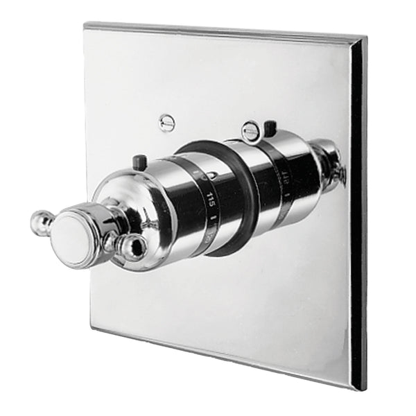 Newport Brass Chesterfield 3-1034TS 3/4" Square Thermostatic Trim Plate with Handle - Stellar Hardware and Bath 
