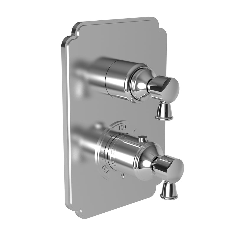 Newport Brass Metropole 3-1203TS 1/2" Square Thermostatic Trim Plate with Handle - Stellar Hardware and Bath 