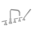 Newport Brass East Square 3-1407L Roman Tub Faucet with Hand Shower - Stellar Hardware and Bath 