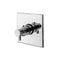 East Linear - 3-1504TS 3/4" Square Thermostatic Trim Plate with Handle - Stellar Hardware and Bath 