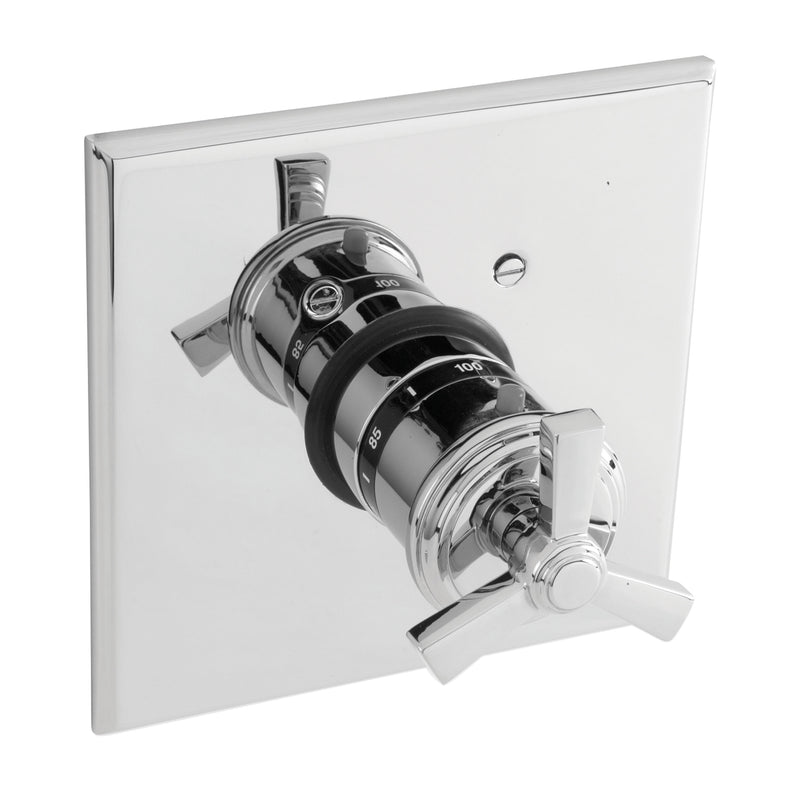 Newport Brass Miro 3-1604TS 3/4" Square Thermostatic Trim Plate with Handle - Stellar Hardware and Bath 