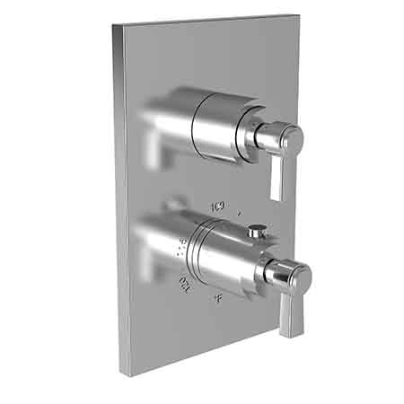 Newport Brass Miro 3-1623TS 1/2" Square Thermostatic Trim Plate with Handle - Stellar Hardware and Bath 