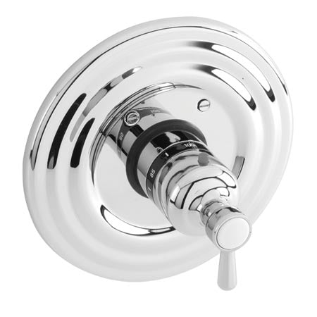 Astaire - 3-1664TR 3/4" Round Thermostatic Trim Plate with Handle - Stellar Hardware and Bath 