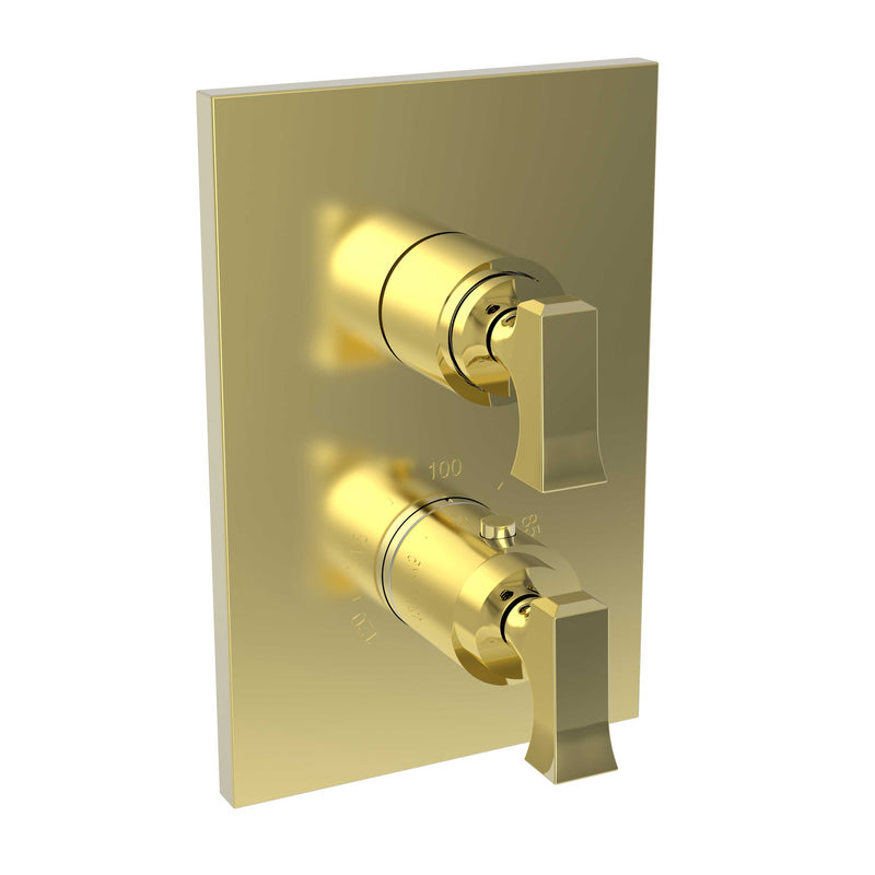Newport Brass Joffrey 3-2573TS 1/2" Square Thermostatic Trim Plate with Handle - Stellar Hardware and Bath 