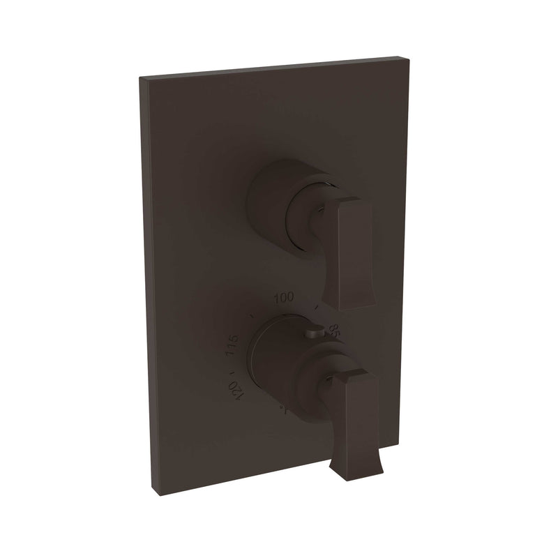 Newport Brass Joffrey 3-2573TS 1/2" Square Thermostatic Trim Plate with Handle - Stellar Hardware and Bath 