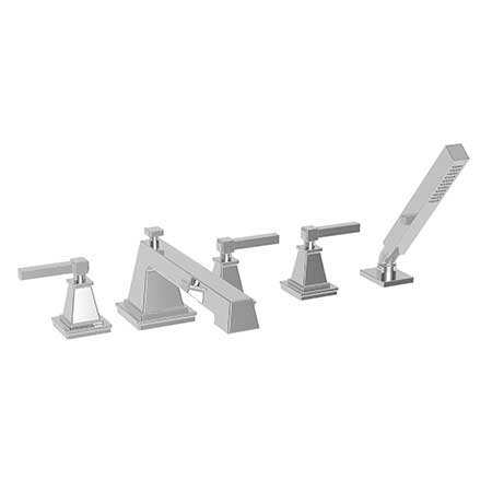 Malvina - 3-3147 Roman Tub Faucet with Hand Shower - Stellar Hardware and Bath 