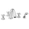 Alveston - 3-897 Roman Tub Faucet with Hand Shower - Stellar Hardware and Bath 