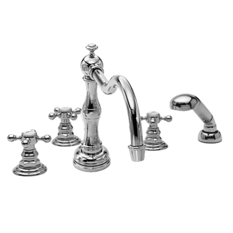 Newport Brass Chesterfield 3-937 Roman Tub Faucet with Hand Shower - Stellar Hardware and Bath 