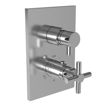 Newport Brass East Linear 3-993TS 1/2" Square Thermostatic Trim Plate with Handle - Stellar Hardware and Bath 