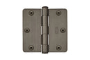 Emtek 92023 Radius Corner Heavy Duty Steel Hinges 3 1/2'' x 3 1/2'' x 1/4'' - Stellar Hardware and Bath 