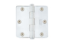 Emtek 96223 Radius Corner Heavy Duty Solid Brass Hinges  3 1/2'' x 3 1/2'' x 1/4'' - Stellar Hardware and Bath 