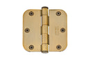 Emtek 96233 Radius Corner Heavy Duty Solid Brass Hinges  3-1/2" x 3-1/2" - Stellar Hardware and Bath 