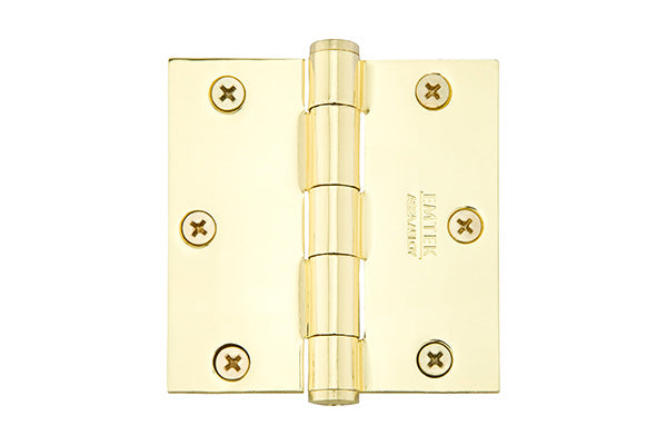 Emtek 91013 Square Corner Residential Duty Zig Zag Steel Hinges3 1/2'' x 3 1/2'' - Stellar Hardware and Bath 