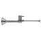 Quarter Turn Ceramic Disc Straight 1/2" Copper (Sweat fit) x 3/8" O.D. Toilet Supply Kit with Contempo Lever Handle and 20" Supply Tube - Stellar Hardware and Bath 