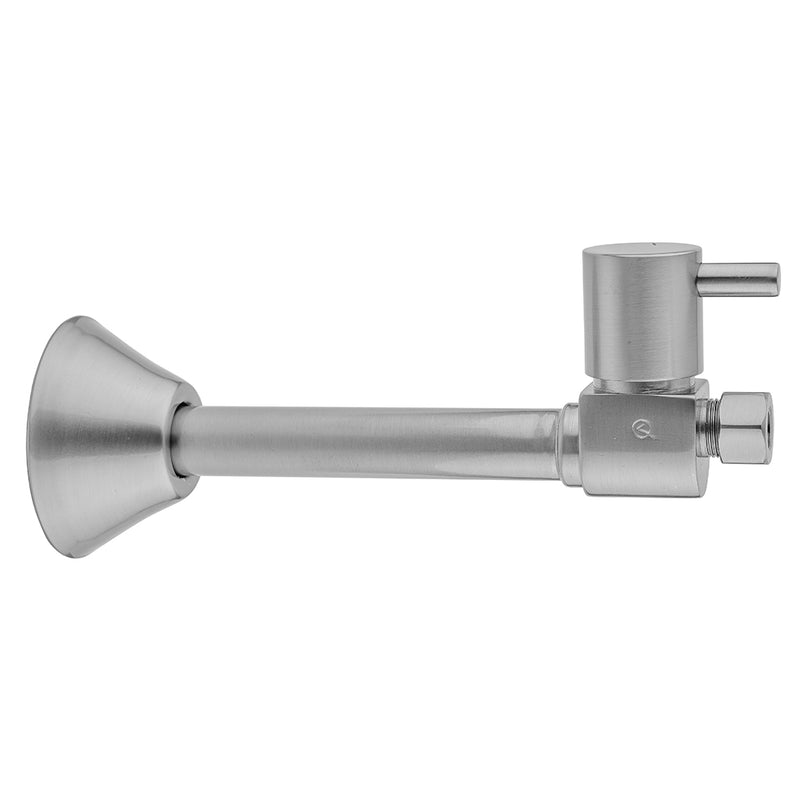 Quarter Turn Ceramic Disc Straight 1/2" Copper (Sweat fit) x 3/8" O.D. Supply Valve with Contempo Lever Handle - Stellar Hardware and Bath 