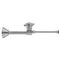 Quarter Turn Ceramic Disc Straight 1/2" Copper (Sweat fit) x 3/8" O.D. Toilet Supply Kit with Cross Handle and 20" Supply Tube - Stellar Hardware and Bath 