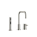 DornBracht META.02 Two-hole mixer with individual flanges with side spray set - Stellar Hardware and Bath 