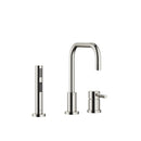 DornBracht META.02 Two-hole mixer with individual flanges with side spray set - Stellar Hardware and Bath 