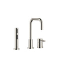 DornBracht META.02 Two-hole mixer with individual flanges with side spray set - Stellar Hardware and Bath 