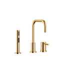 DornBracht META.02 Two-hole mixer with individual flanges with side spray set - Stellar Hardware and Bath 