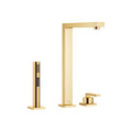DornBracht LOT wo-hole mixer with individual flanges with side spray set - Stellar Hardware and Bath 