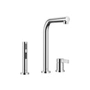 DornBracht ELIO Two-hole mixer with individual flanges with side spray set - Stellar Hardware and Bath 