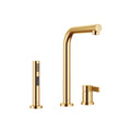 DornBracht ELIO Two-hole mixer with individual flanges with side spray set - Stellar Hardware and Bath 