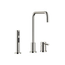 DornBracht META.02 Two-hole mixer with individual flanges with side spray set - Stellar Hardware and Bath 